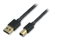 USB2.0ケーブル A-B ブレイドタイプ